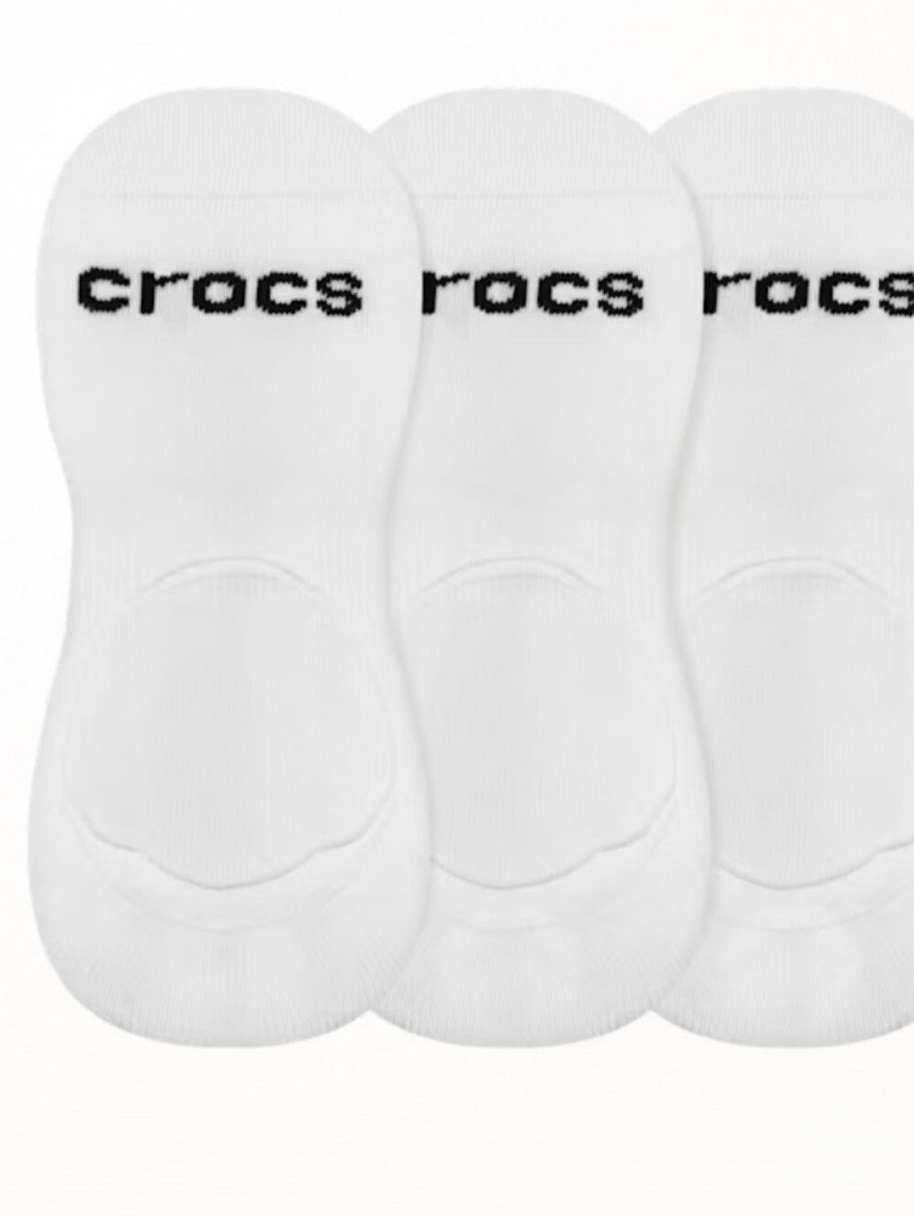 Crocs 3-PK Hidden Liner Socks- White